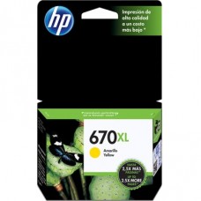 Cartucho de Tinta HP CZ120AB Nº670XL Amarelo Cartucho de Tinta HP CZ120AB Nº670XL Amarelo